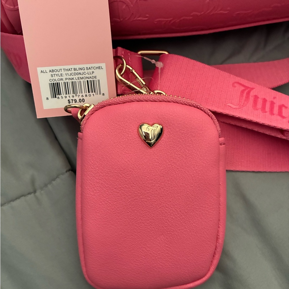 Juicy Couture Pink Embossed Mini Bag Set - Picture 6 of 10